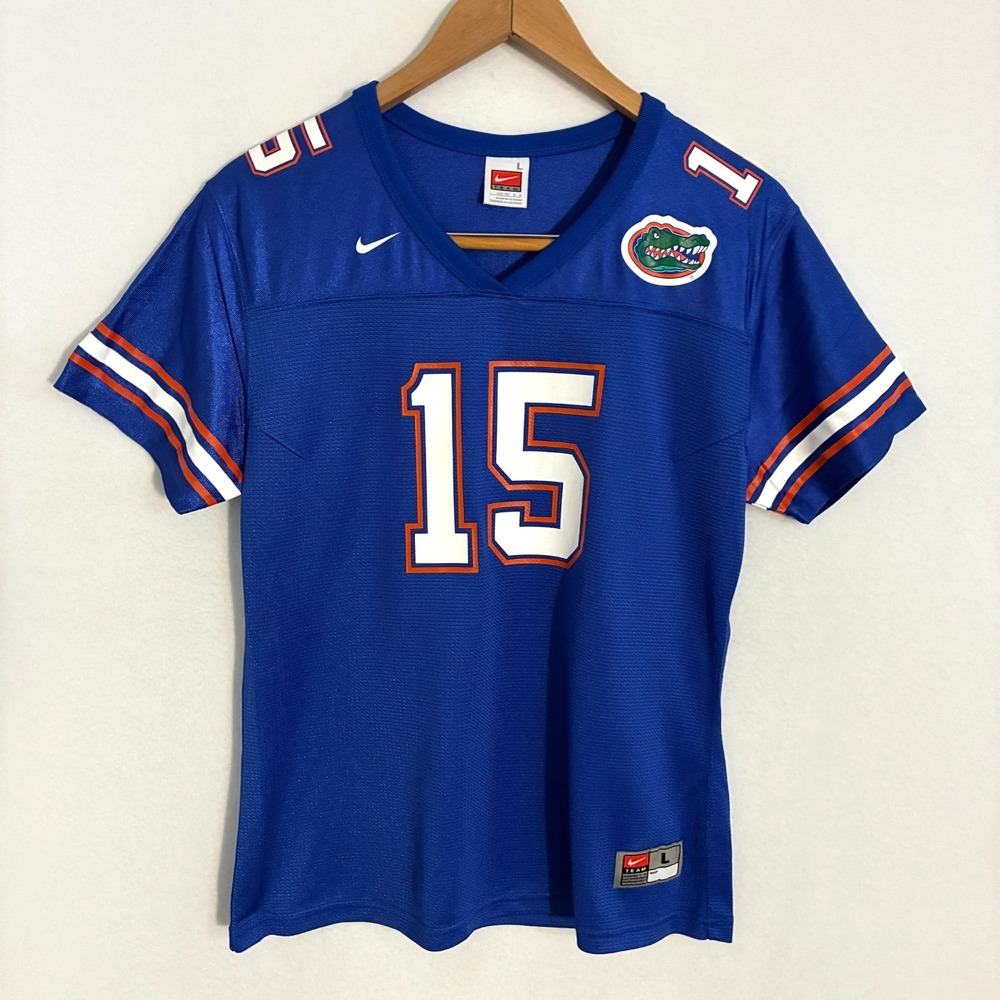 Nike University Florida Gators Jersey Youth L Blue Football Tim Tebow #15